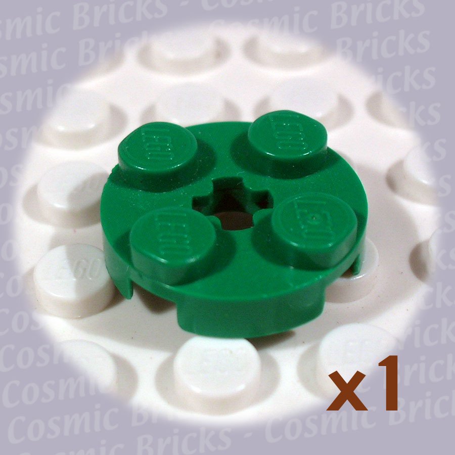 LEGO Green Plate Round 2x2 Axle Hole 403228 4032 (single,N)