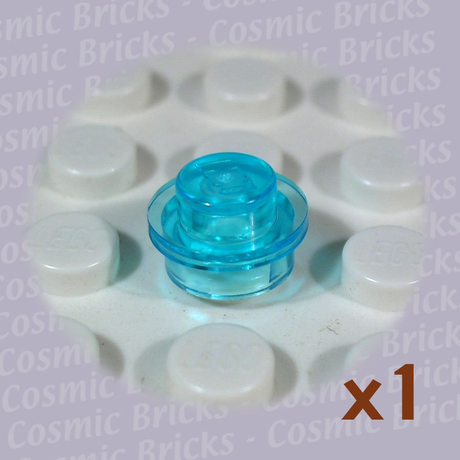 100 NEW LEGO 1X1 TRANSLUCENT LIGHT BLUE ROUND PLATES bulk lot 4163917 water city 