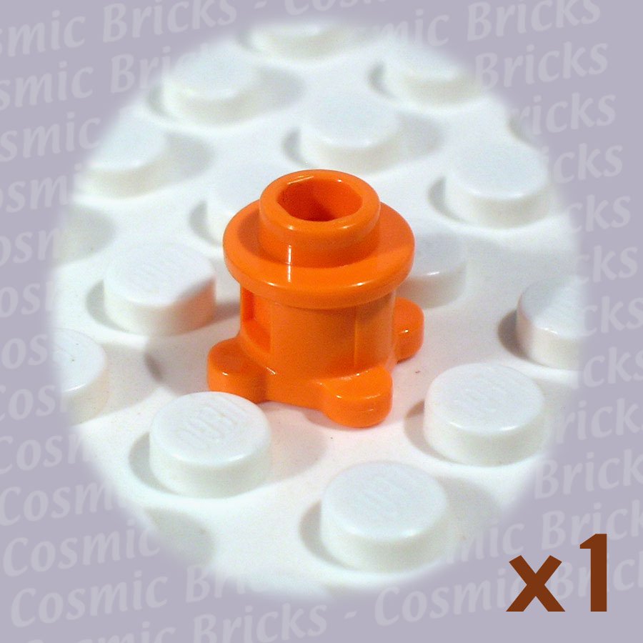 LEGO Bright Orange Brick Round 1x1 Scala Base 33286 (single,N)