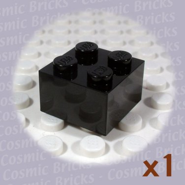 Qty:25 Lego Black Brick 2x2 New Part 3003 Element 300326