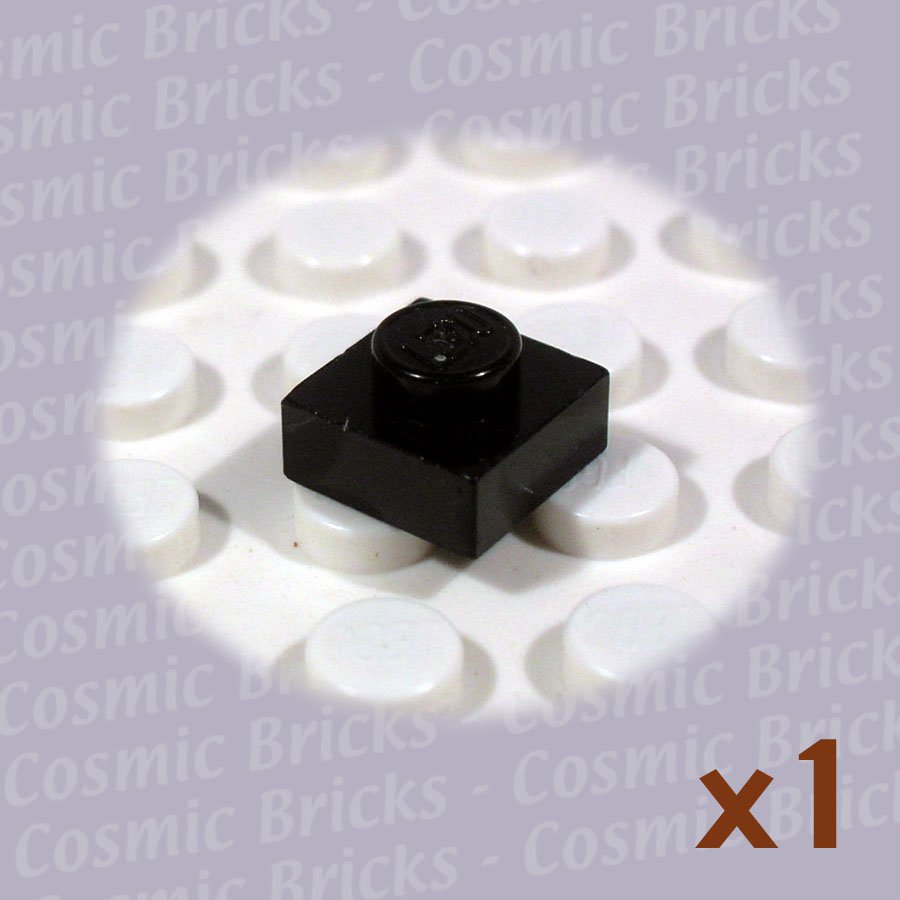 LEGO Black Plate 1x1 302426 3024 (single,N)