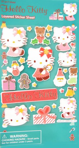Hello Kitty layered sticker sheet 27 STICKER/ PCS&Acirc;&nbsp;