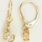 solid 14k gold cubic hoop earring&Acirc;&nbsp;