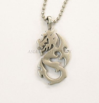 DRAONG PENDANT WITH STEANLESS STEEL CHAIN