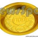 SET OF 12 UNITS -PLASTIC GOLDEN PASSOVER PLATE 20 CM (12)