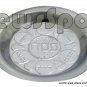 (SET OF12 PLATES) PLASTIC SILVER PASSOVER PLATE 20 CM