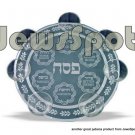 BIG GLASS PESACH PLATE .
