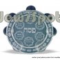 BIG GLASS PESACH PLATE .