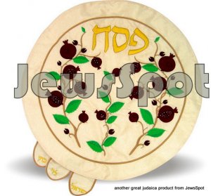PASSOVER COVER "POMAGRANADE" BEADS, 43 CM