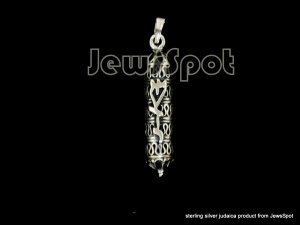 S PENDANT MEZUZAH-THREADS-4CM