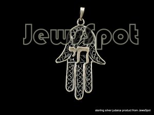 S PENDANT 1347 CHAI ON HAMSA