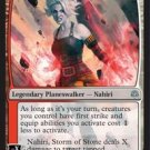 4 x War of the Spark Planeswalker Nahiri, Storm of Stone (playset)