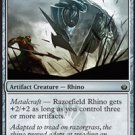 4 x Mirrodin Besieged Razorfield Rhino (playset)