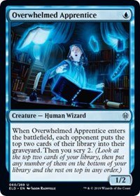 4 x Throne of Eldraine Overwhelmed Apprentice (playset)