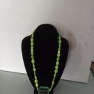 Lime Green Beaded Necklace