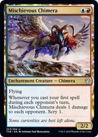 4 x Theros Beyond Death Mischievous Chimera (playset)