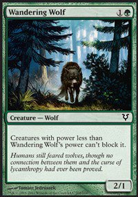 Foil Avacyn Restored Wandering Wolf