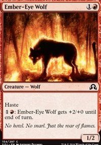 4 x Shadows over Innistrad Ember-Eye Wolf (playset)