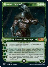 Foil Magic 2021 (M21) Planeswalker Garruk, Unleashed (Showcase)