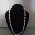 Blue and White Beaded Necklace Blue and White Beaded Necklace