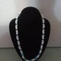Blue and White Beaded Necklace