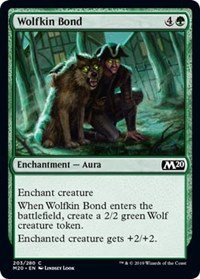 4 x Magic 2020 (M20) Wolfkin Bond (playset)