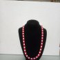 Red and White Beaded Necklace