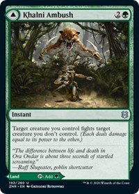 4 x Zendikar Rising Khalni Ambush // Khalni Territory (playset)