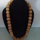 Large Light Brown Beaded Necklace