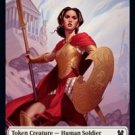 Foil Theros Beyond Death Human Soldier // Kraken Token