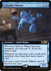 Magic 2021 (M21) Ghostly Pilferer (Extended Art)