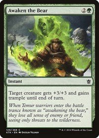 4 x Khans of Tarkir Awaken the Bear (playset)