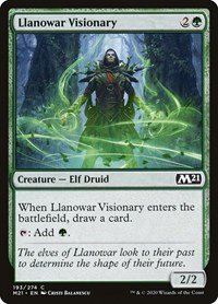 4 x Magic 2021 (M21) Llanowar Visionary (playset)