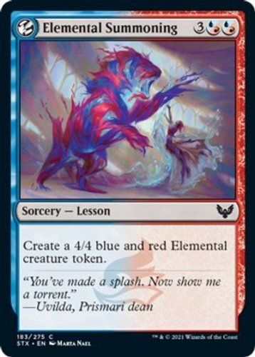 4 x Strixhaven: School of Mages Elemental Summoning (playset)