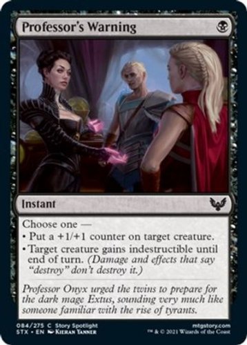 4 x Strixhaven: School of Mages Professor's Warning (playset)