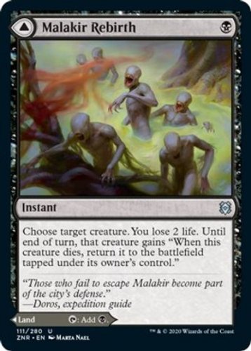 Zendikar Rising Malakir Rebirth // Malakir Mire