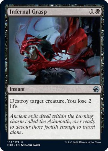 4 x Innistrad: Midnight Hunt Infernal Grasp (Playset)