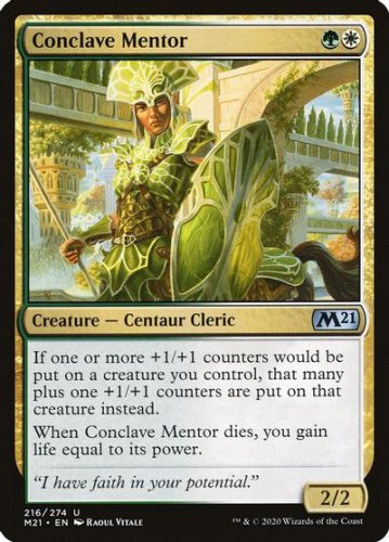 4 x Magic 2021 (M21) Conclave Mentor (playset)