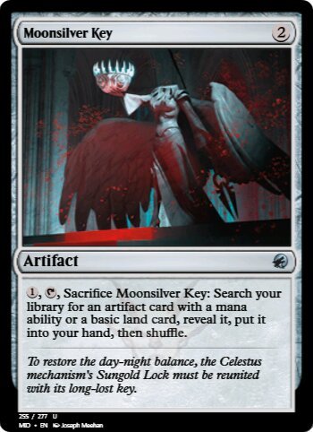 4 x Innistrad: Midnight Hunt Moonsilver Key (Playset)