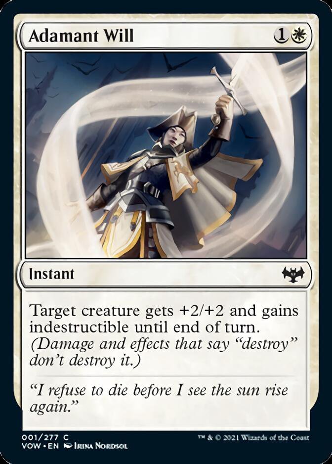 4 x Innistrad: Crimson Vow Adamant Will (Playset)