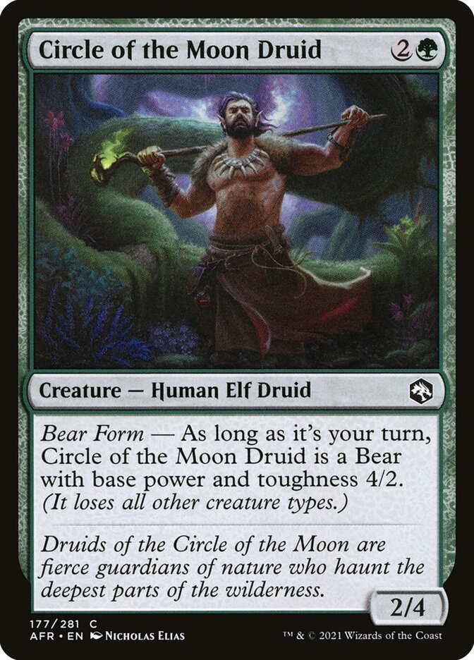 4 x Adventures in the Forgotten Realms Circle of the Moon Druid (Playset)