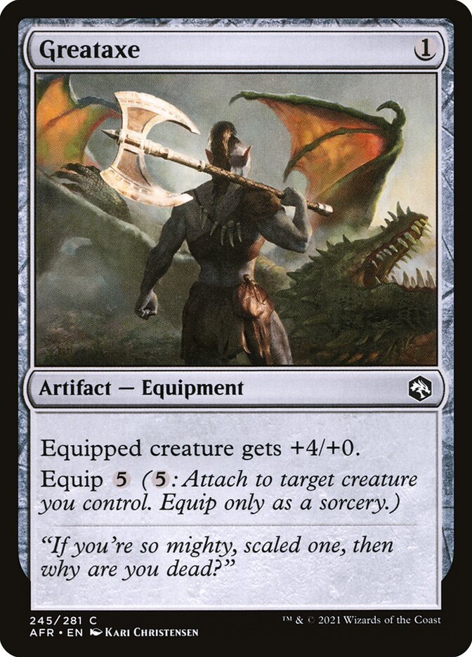 4 x Adventures in the Forgotten Realms Greataxe (Playset)