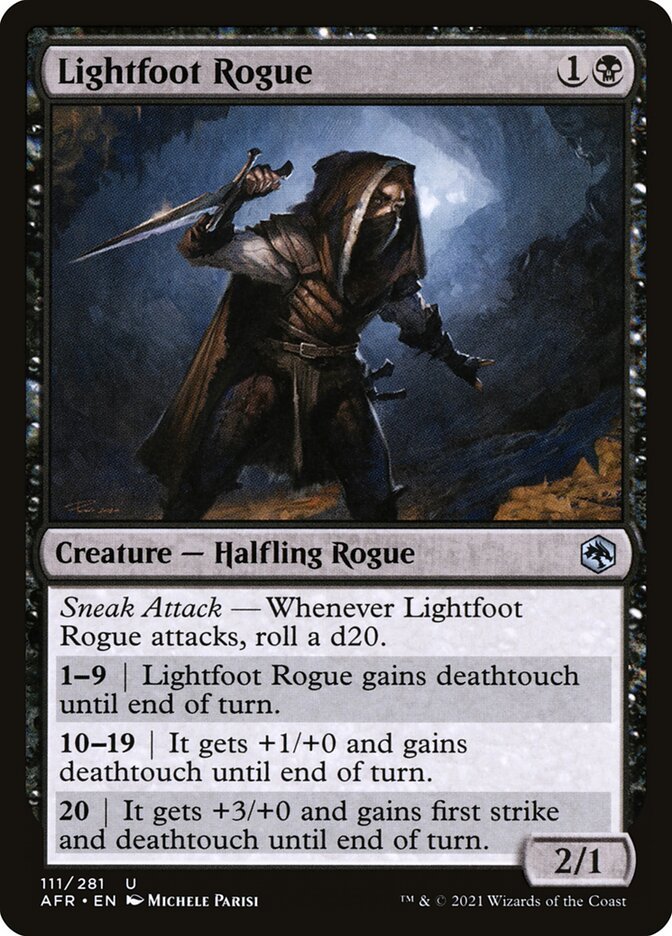 4 x Adventures in the Forgotten Realms Lightfoot Rogue (Playset)