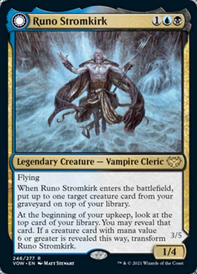 Crimson Vow Runo Stromkirk // Krothuss, Lord of the Deep