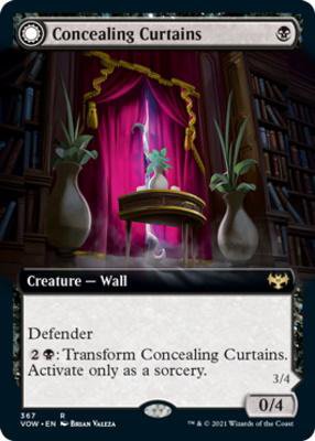 Innistrad: Crimson Vow Concealing Curtains // Revealing Eye (Extended Art)