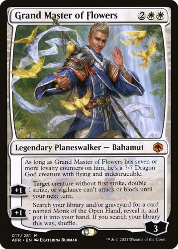 Foil Adventures in the Forgotten Realms Planeswalker Grand Master of Flowers