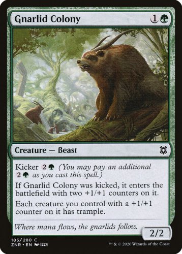 4 x Zendikar Rising Gnarlid Colony (playset)