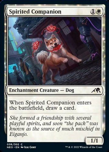Foil Kamigawa: Neon Dynasty Spirited Companion