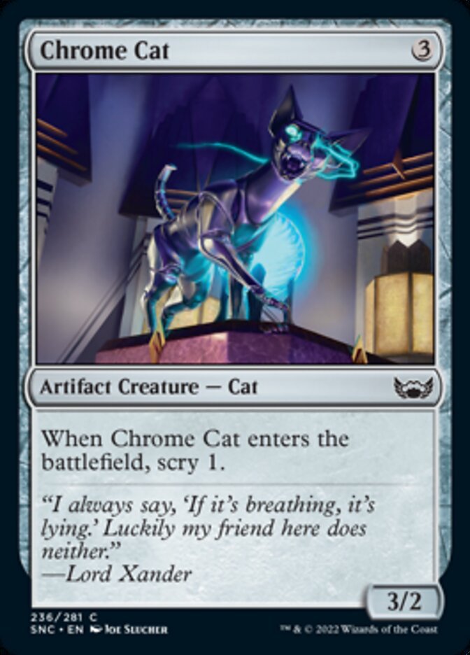 4 x Streets of New Capenna Chrome Cat (Playset)