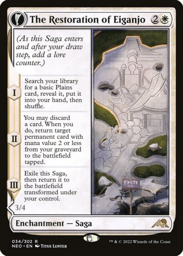 Foil Kamigawa: Neon Dynasty The Restoration of Eiganjo // Architect of Restoration